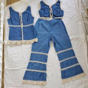 3 Piece Vintage 1970s Set